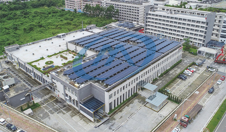 东莞博世激光仪器设备有限公司643KW光伏发电